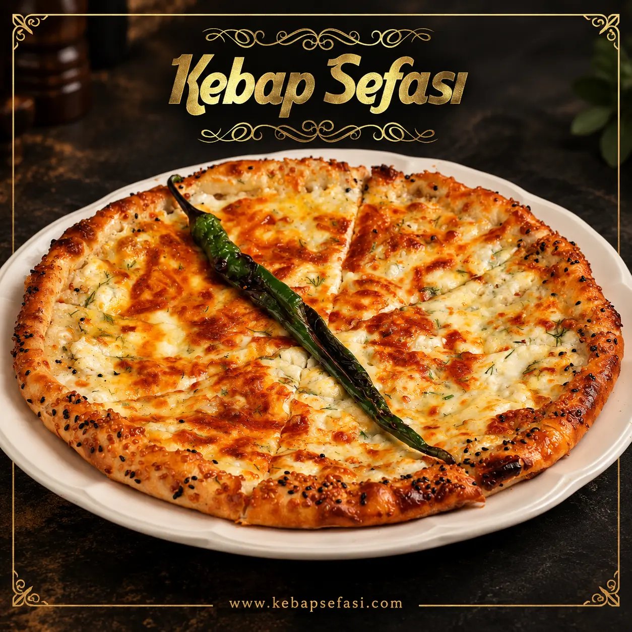 Peynirli pide — Kebap Sefası Öveçler